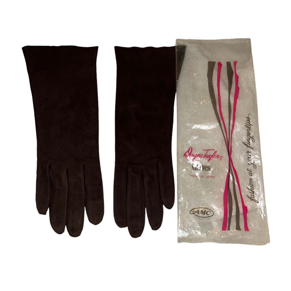 Vintage 60’s Brown Gloves by Dayne Taylor made in Japan